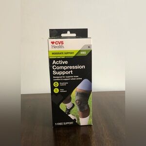 Knee active compression moderate  support gray. XL